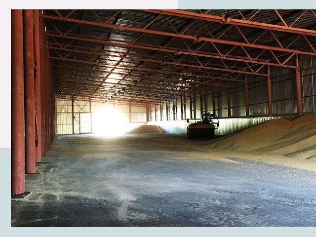 Строительство зернохранилищ в Донском