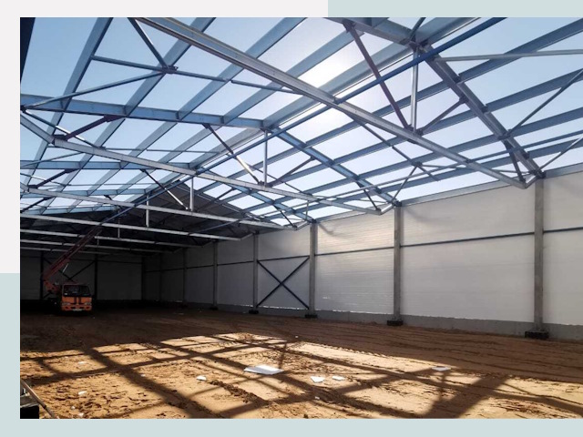 Строительство сенохранилищ в Донском