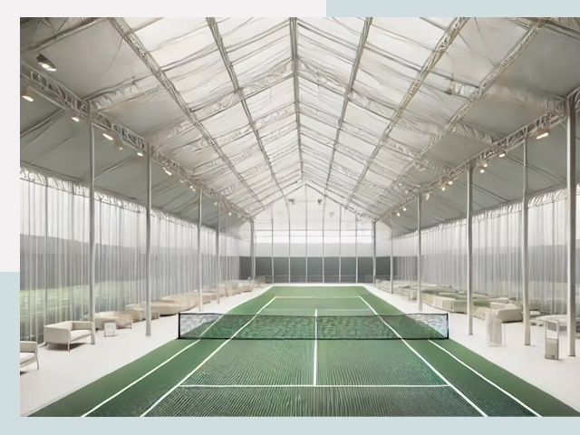 Строительство теннисных кортов в Донском