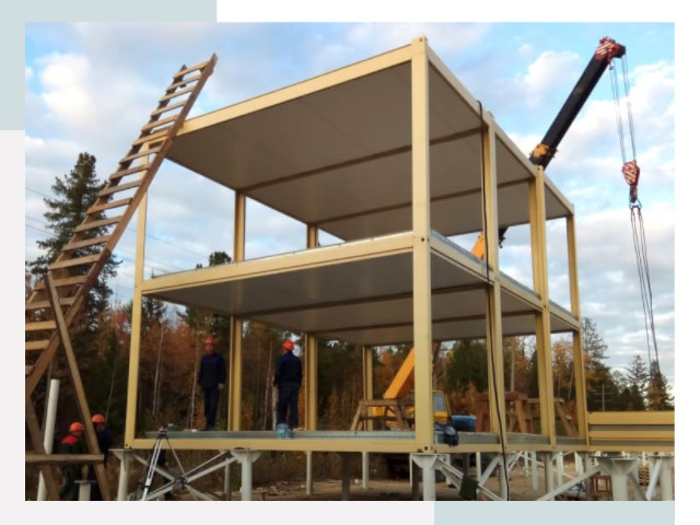 Строительство модульных здания Донской