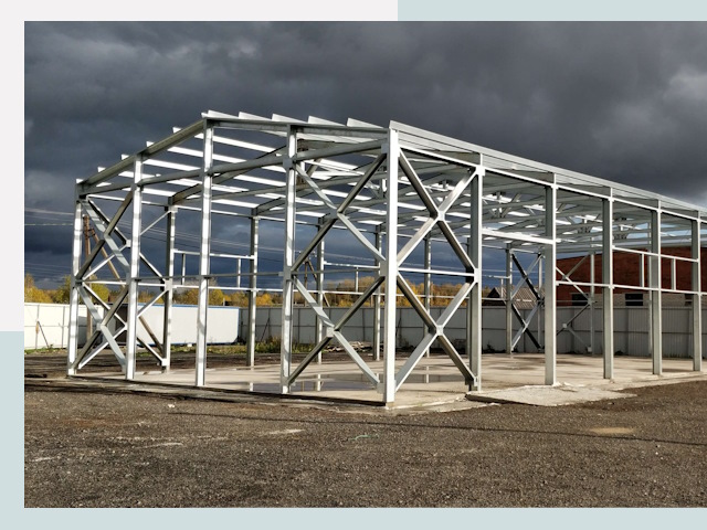 Двускатные ангары в Донской от 608 руб. за квадрат