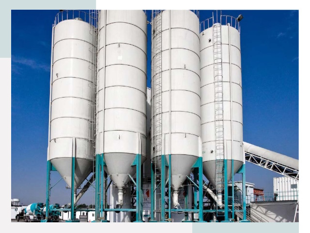 Строительство цементных силосов в Донском