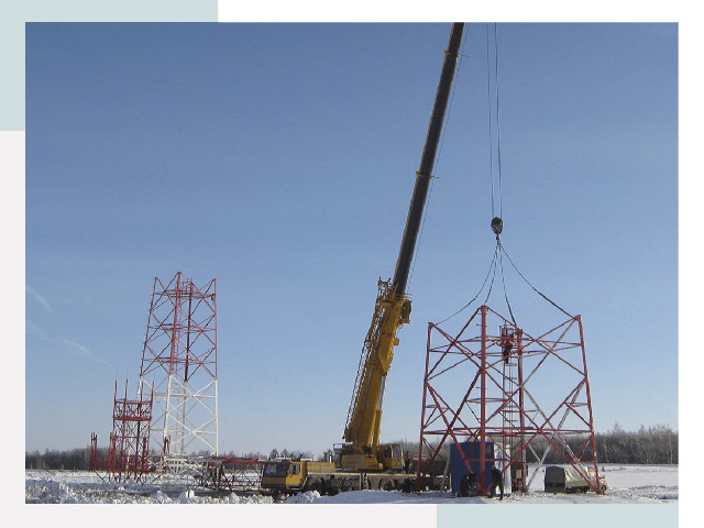 Монтаж вышек связи в Донском