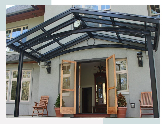 Козырьки металлические в Донском