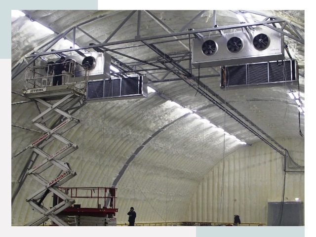 Оснащение ангаров в Донском