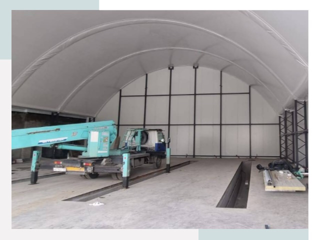 Внутреннее оснащение ангаров в Донском