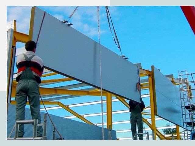 Монтаж сэндвич-панелей в Донском от 608 руб.