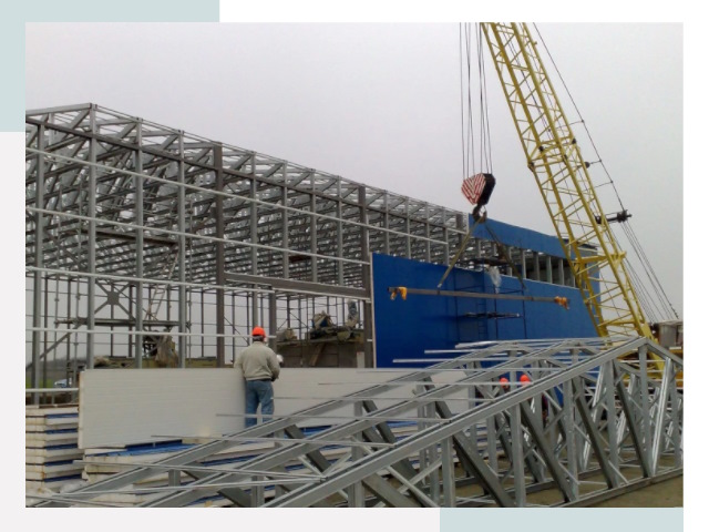 Монтаж ангаров в Донском