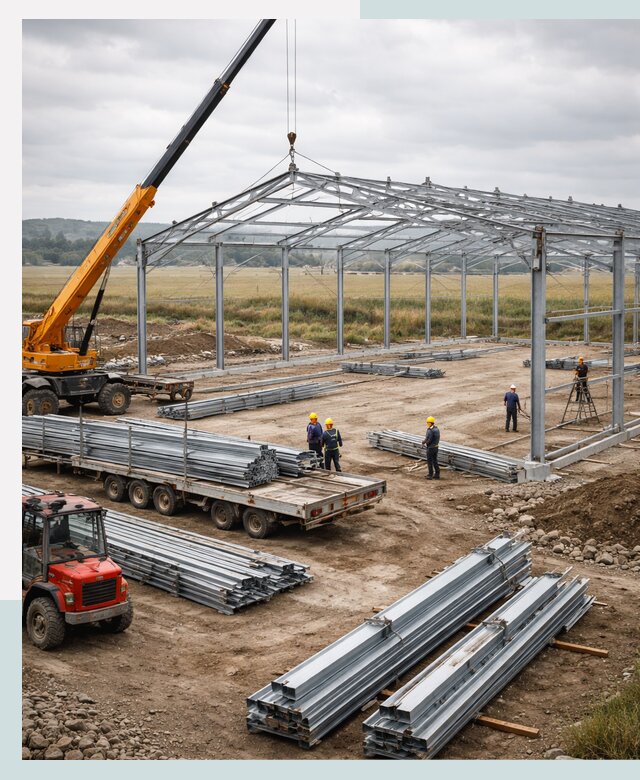 Строительство ангаров для сельхозтехники в Донском под ключ