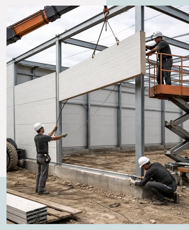 Строительство складов из сэндвич панелей в Донском под ключ