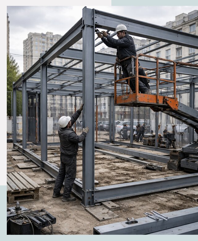 Строительство и монтаж торговых павильонов под ключ в Донском